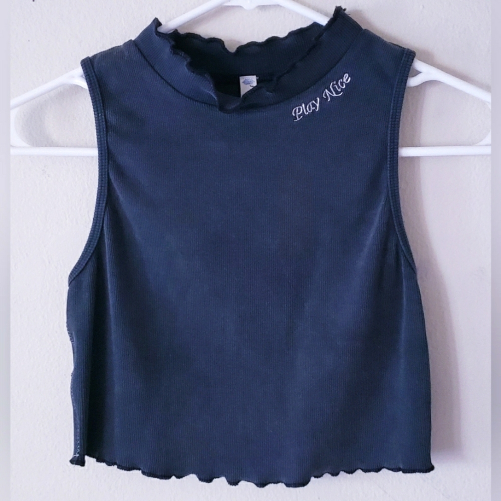 Free People Movement Dark Gray Crop Top